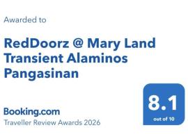 RedDoorz @ Mary Land Transient Alaminos Pangasinan，位于阿拉米诺斯的酒店