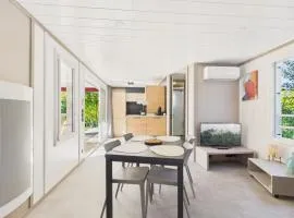 Chalet BELHARRA 4 pers neuf et climatisé à Hasparren au Pays Basque avec piscine couverte chauffée