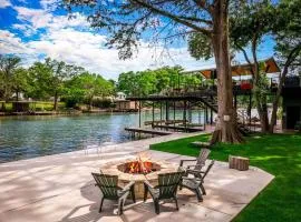 Lakefront Home Private Dock Firepit Sleeps 12