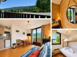 Le Chamois -5 pers- pied des pistes - vue montagne