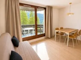 Studio Les Orres 1650 - 4 pers, près des pistes et du centre - Balcon avec vue