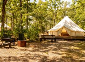 Chic Glamping Tent with Firepit，位于布兰森的酒店