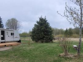 RV with Rocky Mountains View，位于McBride的酒店
