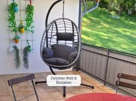 Ferienwohnung Hanfdell am Bostalsee, 90 qm, großer Balkon, barrierefrei & hundefreundlich