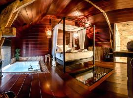 克洛斯德维纳酒店，位于Neuville-Bosc的带热水浴缸的酒店