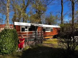 Zirkuswagen am Landhaus Labes (Stechlinsee)