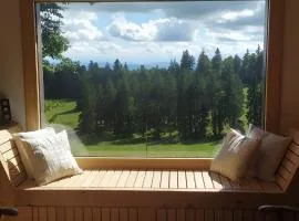 Chalet en pleine nature avec vue grandiose