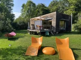 Designer Cube House By The Ignon In Burgundy
