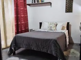 Apartamento vista al jardín, cocina externa
