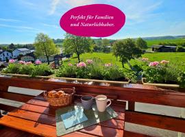 Ferienwohnung Matheaperle mit Infrarotkabine，位于Nidda的酒店