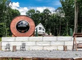 Incredibly Unique Barrel Pod on a Beautiful Private Vineyard with Breathtaking Views for an Unforgettable Glamping Experience in Jonesville, North Car