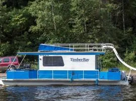 Nimble Angler’s Two-Sleeper Houseboat with Water Slide and 360° Fishing Access Near Babbitt, MN