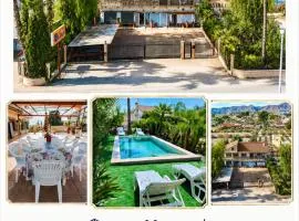 Villa en Lorca 2 Piscinas Vistas Terraza y Barbacoa-Venta Ruizo Hasta 20 pax se añaden baños habitaciones y m2 en función de el número de personas hasta un total de 3 baños y 600m2