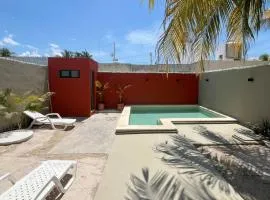 Casa con Piscina en Chixchulub a 100 m de la playa