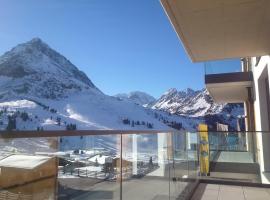 Modern ski-in Appartement 2020m Kühtai，位于库哈台Alpenrosenlift附近的酒店
