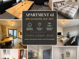 Apartment 61 - Ideal für Geschäfts- & Urlaubsreisen 90 m2，位于肯恩的酒店