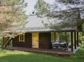 Sauna house with minilake
