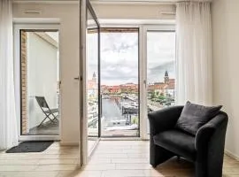 Möwe - Apartment in der Hafenresidenz mit Balkon & Wellness