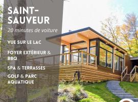 Modern Chalet with Mountain and Lake view by Reserver.ca，位于圣阿黛拉的酒店