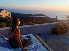 Chambre des rêves, vue exceptionnelle sur terrasse privée,la Casamatta