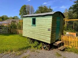 Mabel the Steam Roller Caravan at Rosuick Organic Farm