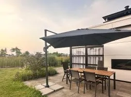 Marina Strandbad Chalet Inselperle mit Zaun & AirCo Nr 84