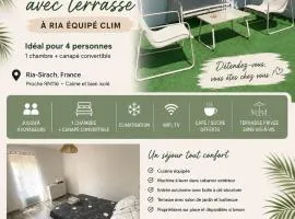 appartement Cosy avec terrasse à Ria équipée Clim