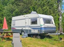 Caravan on eco farm with external bathroom - Bjorngarden