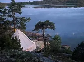 Glamping on the waterfront