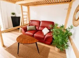 Studio cosy avec terrasse - Proche château