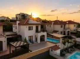 Kourion Family Villa with Pool and Panoramic Sunset View