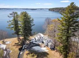 Cobbossee Hideaway, lakefront property with dock for swimming, fishing, and sunrises