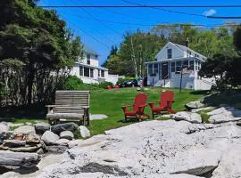 Ocean Point home, large porch, ocean view, water access