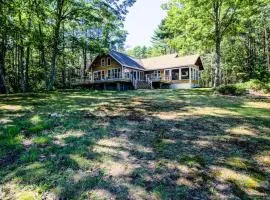 Private waterfront home with large deck & deep water dock