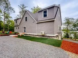 Luxurious waterfront home with deck, firepit, hot tub, fireplace, & pool table