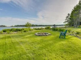 Waterfront Prospect Harbor Cottage: Yard, Fire Pit