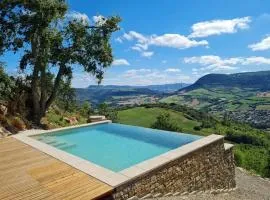 Maison charmante à Saint-Georges-de-Luzençon avec jacuzzi