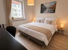 Gemütliches Apartment für 6 Personen mit Balkon, Wifi, Smart-TVs