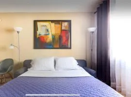 Downtown Central Edmonton Male only Accommodation Entire Unit Condo 12 inches thick Mattress Non Smoking