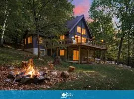 Cabin w hot tub & fire pit near Cacapon