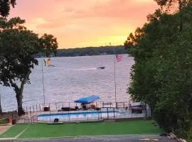 The Grand View on Pistakee Lake Pool Pier Stunning Panoramic Lake Views