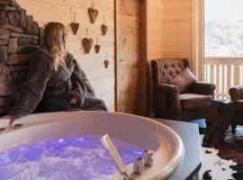 Romantikchalet Bärenhöhle mit eigenen Wellnessbereich, Komfort und viel Ruhe