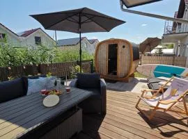 Ferienhaus SeeZeit direkt am Geiseltalsee mit Sauna und Fahrradgarage