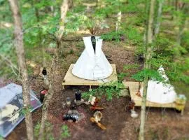 Stunning Authentic Tipi with Incredible Amenities for an Amazing Glamping Getaway near Fresno, Ohio