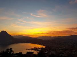 Sonniges Paradies mit Seeblick und Panoramaterrasse，位于卢加诺的酒店