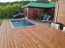 Chalet vue mer, piscine
