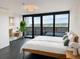 Skyline Apartment Zürich mit Eckterrasse