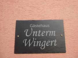 Unterm Wingert，位于摩泽尔河畔的泽尔的民宿