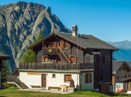 瓦莱阿尔卑斯风格格鲁鹏豪斯旅舍，位于Rosswald的青旅