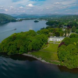Storrs Hall Hotel on the shore of Lake Windermere